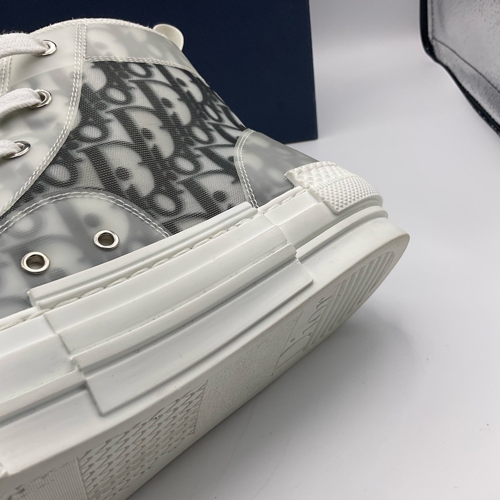Christian Dior Men's B23 High-Top Sneakers Oblique Coated Canvas Size 43 US 10 - Picture 15 of 16